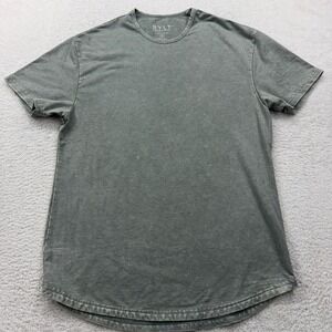 BYLT Premium Basics Signature Men's XL Gray Washed T-Shirt Casual Basic Tee